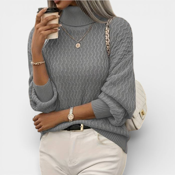 Klára – Strukturovaný pletený rolák