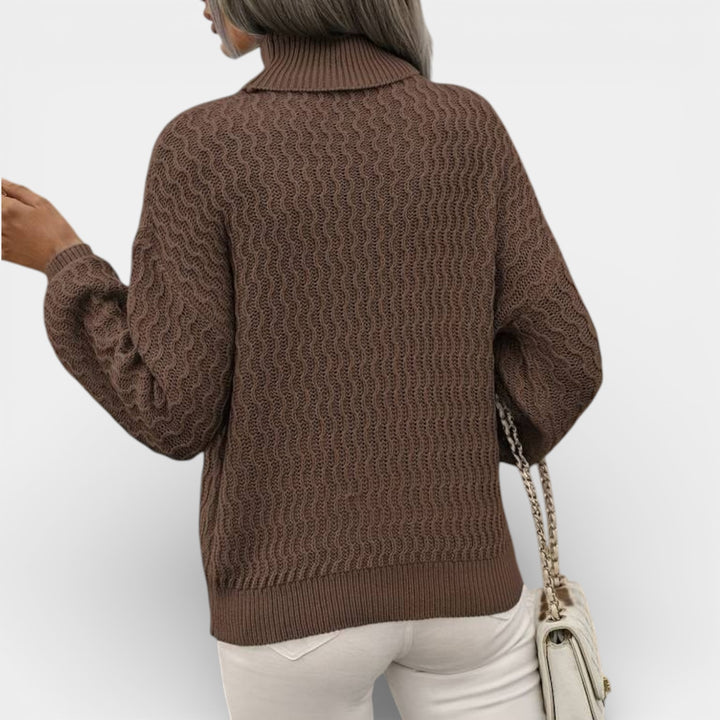 Klára – Strukturovaný pletený rolák