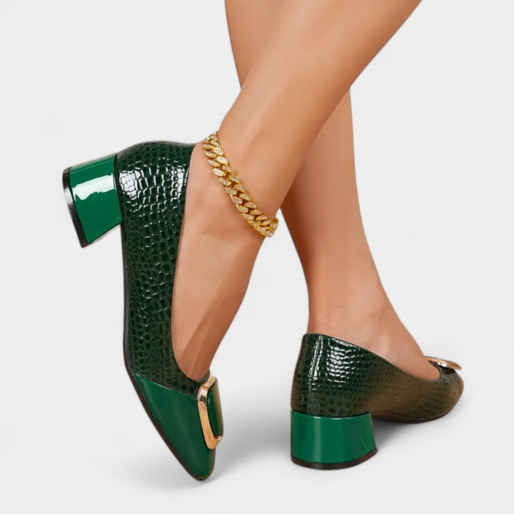 Sabina – Elegantní lodičky na blokovém podpatku