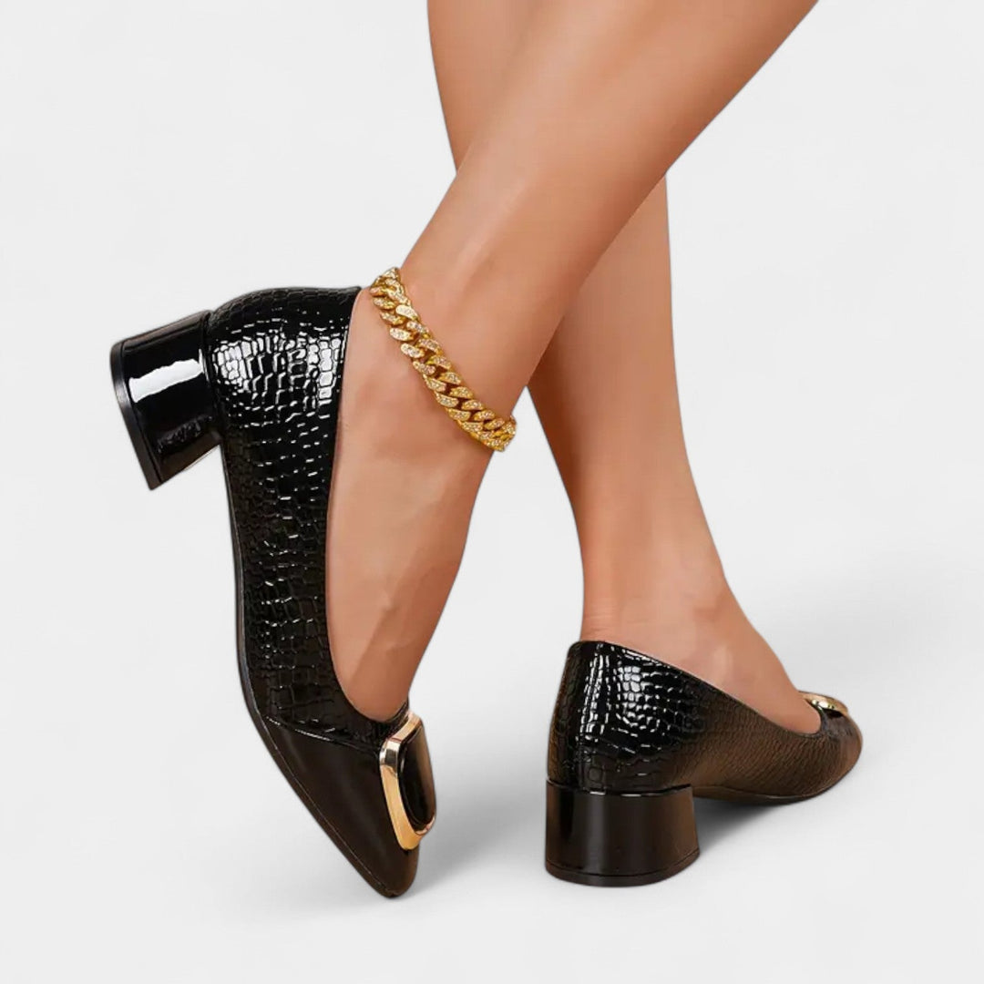 Sabina – Elegantní lodičky na blokovém podpatku