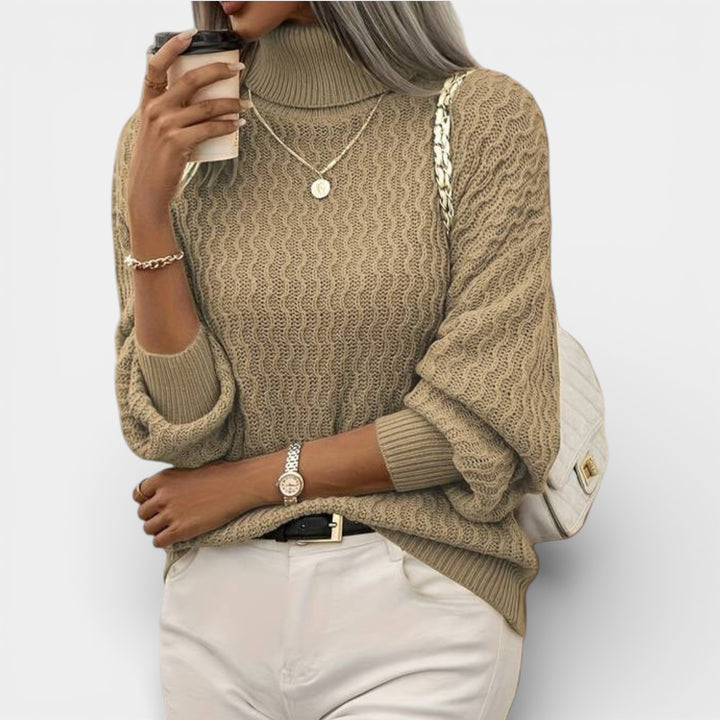 Klára – Strukturovaný pletený rolák