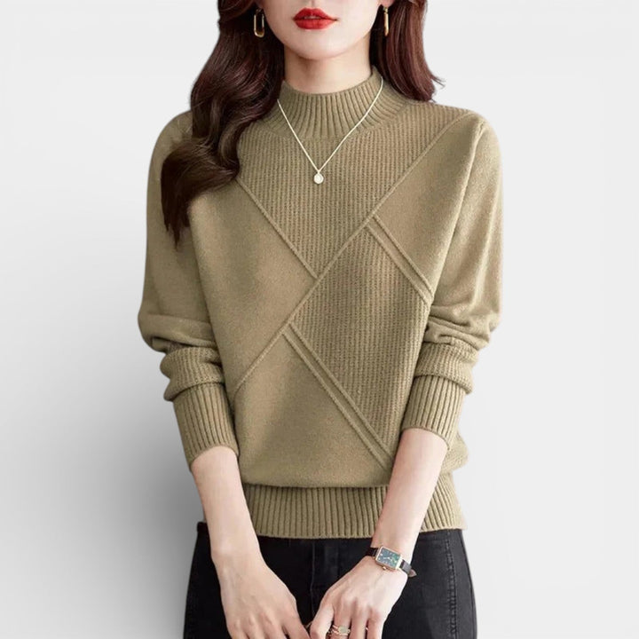 Kunegunda – Stylový svetr s elegantním vzorem pleteniny