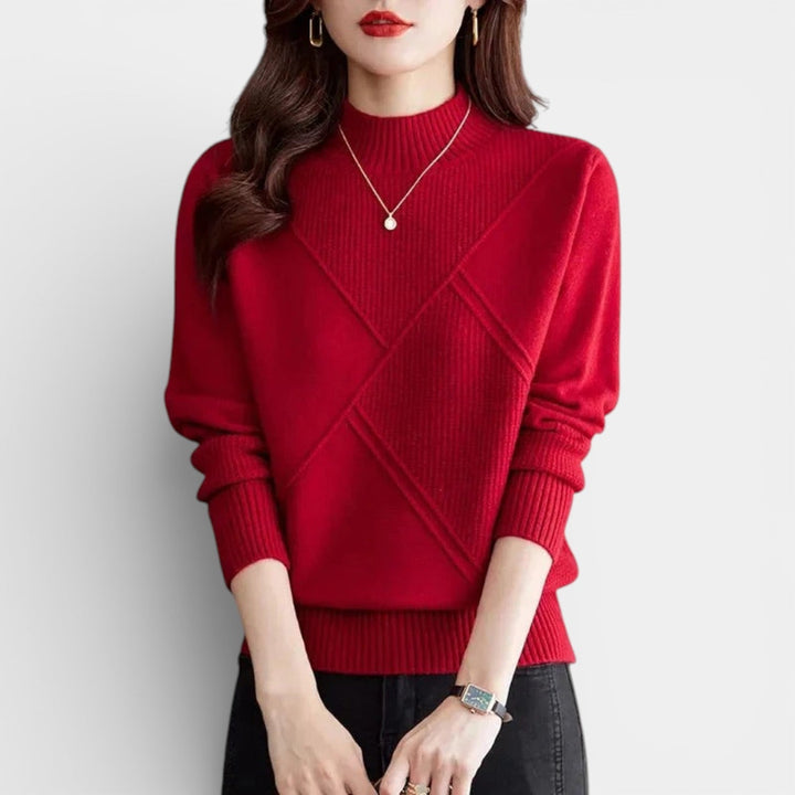 Kunegunda – Stylový svetr s elegantním vzorem pleteniny