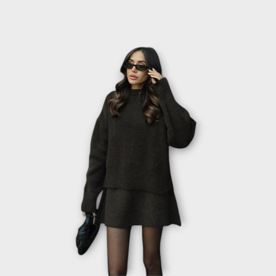 Carol – Pletený set blůzy a kalhot