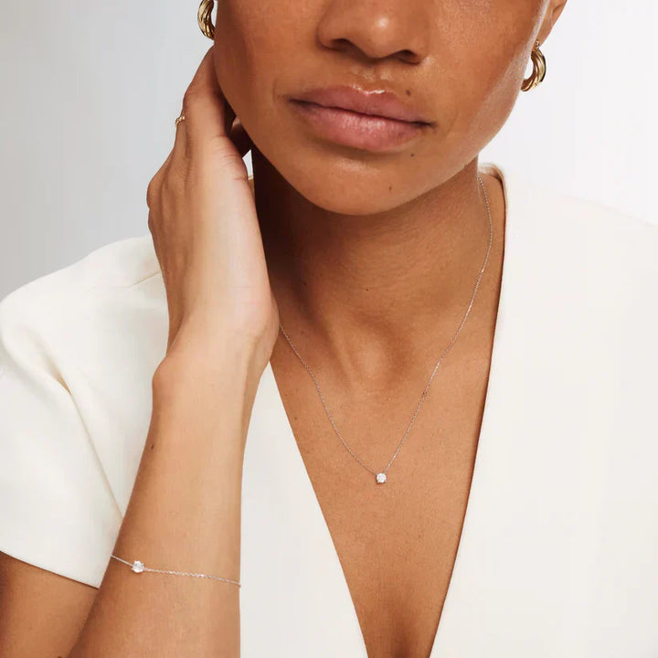 Náhrdelník Klára s moissanitovým kamenem